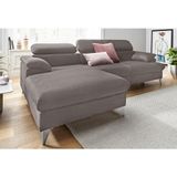 COTTA Ecksofa "Caluso L-Form", inklusive Kopfteilverstellung, wahlweise mit Bettfunktion