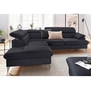 COTTA Ecksofa »Caluso L-Form«, inklusive Kopfteilverstellung, wahlweise mit Bettfunktion