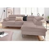 COTTA Ecksofa "Caluso L-Form", inklusive Kopfteilverstellung, wahlweise mit Bettfunktion