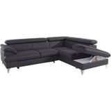COTTA Ecksofa "Caluso L-Form", inklusive Kopfteilverstellung, wahlweise mit Bettfunktion