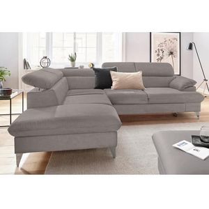 COTTA Ecksofa "Caluso L-Form", inklusive Kopfteilverstellung, wahlweise mit Bettfunktion