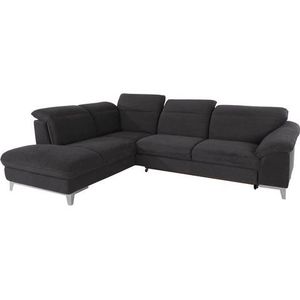 COTTA Polstergarnitur »Teresa«, (Set), Set: bestehend aus Ecksofa und Hocker, Ecksofa wahlweise Bettfunktion