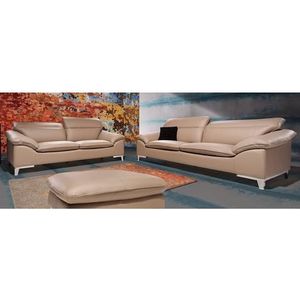 COTTA Polstergarnitur "Teresa L-Form", (Set), Set bestehend aus: Ecksofa mit Kopfteilverstellung & Hocker