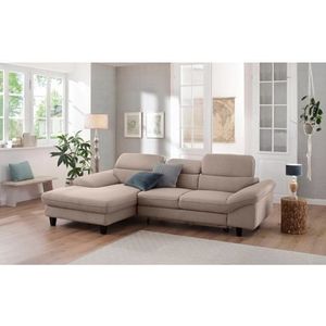 Home affaire Ecksofa »Pilot L-Form«, mit Kopfteilverstellung, wahlweise mit Bettfunktion & Bettkasten