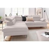 COTTA Ecksofa "Caluso L-Form", inklusive Kopfteilverstellung, wahlweise mit Bettfunktion