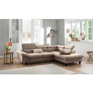 Home affaire Ecksofa »Pilot L-Form«, mit Kopfteilverstellung, optional Bettfunktion und Bettkasten
