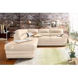 COTTA Polstergarnitur »Royale«, (Set), bestehend aus Ecksofa & Hocker, optional mit Bettfunktion und -kasten