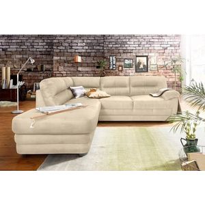 COTTA Polstergarnitur »Royale«, (Set), bestehend aus Ecksofa & Hocker, optional mit Bettfunktion und -kasten