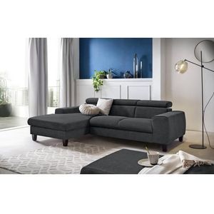 COTTA Ecksofa "Morven L-Form mit Kopfteilverstellung", wahlweise mit Bettfunktion, Bettkasten & Wireless-Charger