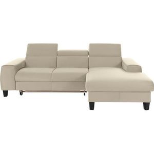 COTTA Ecksofa "Morven L-Form mit Kopfteilverstellung", wahlweise mit Bettfunktion, Bettkasten & Wireless-Charger