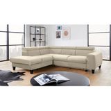 COTTA Ecksofa "Morven L-Form", Kopfteilverstellung, wahlweise mit Bettfunktion und Bettkasten