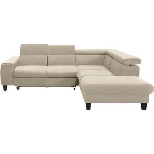 COTTA Ecksofa "Morven L-Form", Kopfteilverstellung, wahlweise mit Bettfunktion und Bettkasten