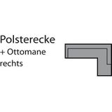 COTTA Ecksofa "Sammy L-Form", inklusive Kopfstützen-Höhenverstellung, wahlweise mit Bettfunktion