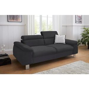 COTTA Polstergarnitur »Komaris«, (Set), Set: bestehend aus 3-Sitzer und Hocker, inklusive Kopfteilverstellung
