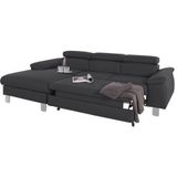 COTTA Polstergarnitur "Komaris L-Form", (Set), Set bestehend aus: Ecksofa mit Kopfteilverstellung & Hocker