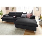 COTTA Ecksofa "Caluso L-Form", inklusive Kopfteilverstellung, wahlweise mit Bettfunktion