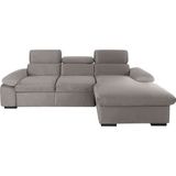 COTTA Ecksofa "Lola L-Form", (Set, mit Hocker), mit Hocker & Kopfteilfunktion, wahlw. Bett- und Armteilfunktion