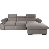 COTTA Ecksofa "Lola L-Form", (Set, mit Hocker), mit Hocker & Kopfteilfunktion, wahlw. Bett- und Armteilfunktion