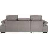 COTTA Ecksofa "Lola L-Form", (Set, mit Hocker), mit Hocker & Kopfteilfunktion, wahlw. Bett- und Armteilfunktion