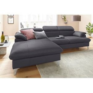 COTTA Ecksofa "Caluso L-Form", mit Kopfteilverstellung, wahlweise mit Bettfunktion & Bettkasten