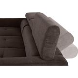 COTTA Ecksofa "Sammy L-Form", inklusive Kopfteilverstellung, wahlweise mit Bettfunktion