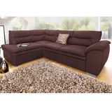 COTTA Ecksofa "Leandra L-Form", wahlweise mit Bettfunktion und Bettkasten