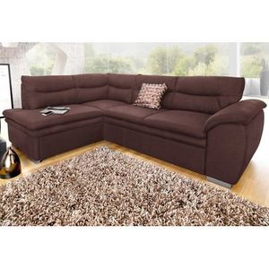 COTTA Ecksofa "Leandra L-Form", wahlweise mit Bettfunktion und Bettkasten