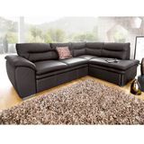 COTTA Ecksofa »Leandra L-Form«, wahlweise mit Bettfunktion und Bettkasten