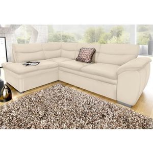 COTTA Ecksofa »Leandra L-Form«, wahlweise mit Bettfunktion und Bettkasten