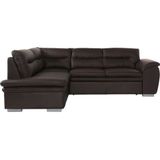 COTTA Ecksofa "Leandra L-Form", wahlweise mit Bettfunktion und Bettkasten