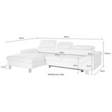 COTTA Ecksofa Driver L-Form, mit Kopfteilverstellung, wahlweise mit Bettfunktion und Bettkasten
