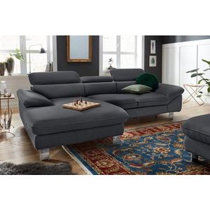 COTTA Ecksofa "Driver L-Form", mit Kopfteilverstellung, wahlweise mit Bettfunktion