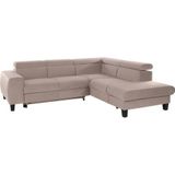 COTTA Ecksofa "Morven L-Form", Kopfteilverstellung, wahlweise mit Bettfunktion und Bettkasten