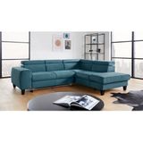 COTTA Ecksofa »Morven L-Form«, Kopfteilverstellung, wahlweise mit Bettfunktion und Bettkasten