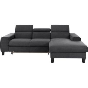 COTTA Ecksofa »Morven L-Form mit Kopfteilverstellung«, wahlweise mit Bettfunktion, Bettkasten & Wireless-Charger