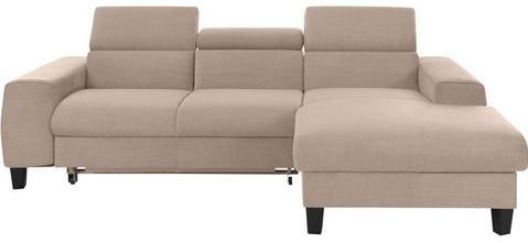 COTTA Ecksofa "Morven L-Form", Inklusive Kopfteilverstellung, wahlweise mit Ladestation, Bettfunktion