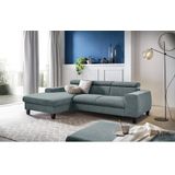 COTTA Ecksofa "Morven L-Form mit Kopfteilverstellung", wahlweise mit Bettfunktion, Bettkasten & Wireless-Charger