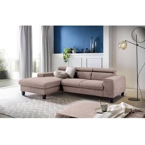 COTTA Ecksofa »Morven L-Form«, Inklusive Kopfteilverstellung, wahlweise mit Ladestation, Bettfunktion
