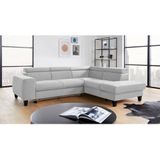 COTTA Ecksofa "Morven L-Form", Kopfteilverstellung, wahlweise mit Bettfunktion und Bettkasten