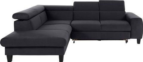 COTTA Ecksofa "Morven L-Form", Kopfteilverstellung, wahlweise mit Bettfunktion und Bettkasten