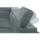 COTTA Ecksofa "Morven L-Form", Inklusive Kopfteilverstellung, wahlweise mit Ladestation, Bettfunktion