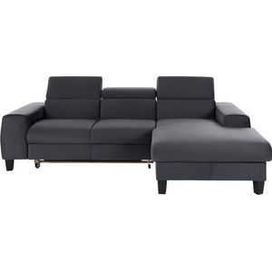COTTA Ecksofa "Morven L-Form mit Kopfteilverstellung", wahlweise mit Bettfunktion, Bettkasten & Wireless-Charger