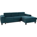 COTTA Ecksofa "Morven L-Form", Inklusive Kopfteilverstellung, wahlweise mit Ladestation, Bettfunktion