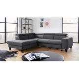 COTTA Ecksofa "Morven L-Form", Kopfteilverstellung, wahlweise mit Bettfunktion und Bettkasten