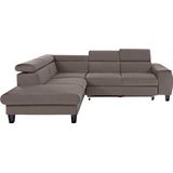 COTTA Ecksofa "Morven L-Form", Kopfteilverstellung, wahlweise mit Bettfunktion und Bettkasten