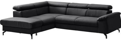 COTTA Ecksofa "Komaris L-Form", inklusive Kopfteilverstellung, wahlweise Bettfunktion/Bettkasten