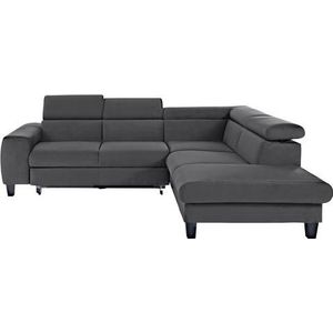 COTTA Ecksofa »Morven L-Form«, Kopfteilverstellung, wahlweise mit Bettfunktion und Bettkasten