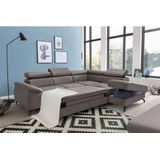 COTTA Ecksofa "Komaris L-Form", inklusive Kopfteilverstellung, wahlweise Bettfunktion/Bettkasten