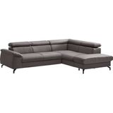 COTTA Ecksofa "Komaris L-Form", inklusive Kopfteilverstellung, wahlweise Bettfunktion/Bettkasten