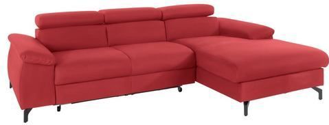 COTTA Polstergarnitur "Komaris", (Set), Set: bestehend aus Ecksofa und Hocker, frei im Raum stellbar